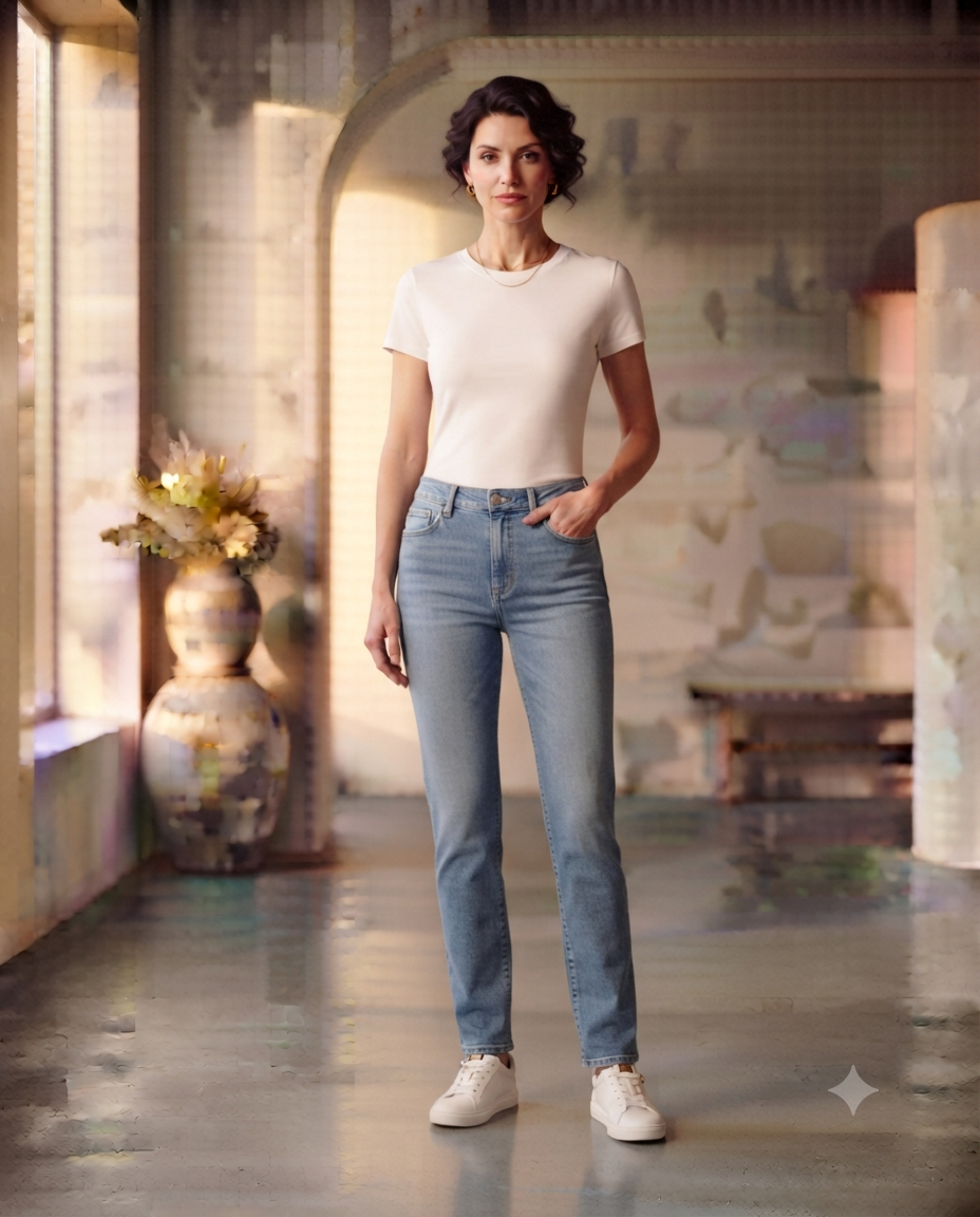Women's Premium Straight Fit Jeans