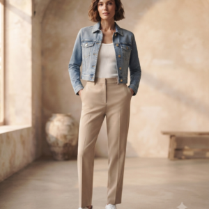 Women's Premium Cropped Denim Jacket