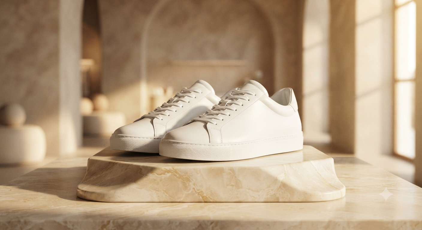 Bella White Luxury Sneakers